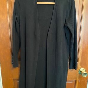 Talbots open front duster cardigan